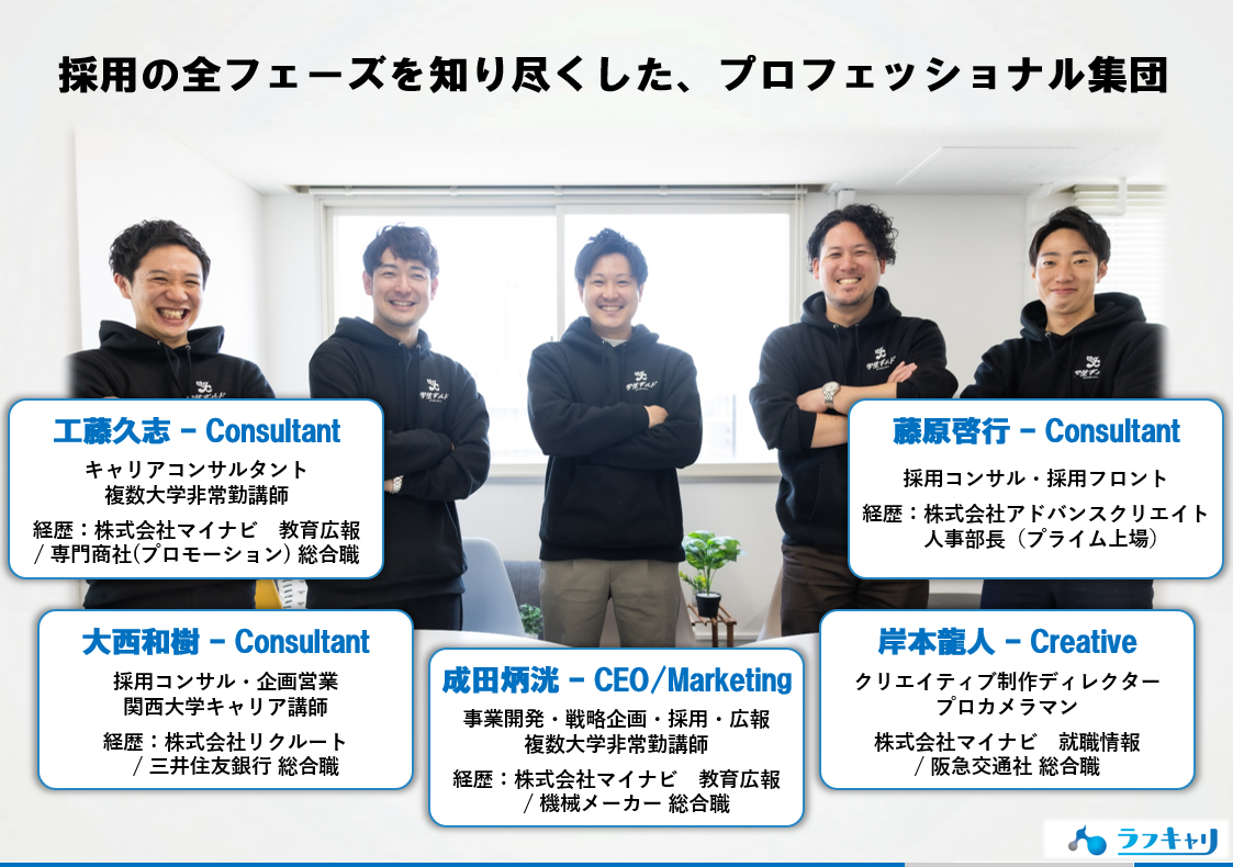 株式会社ラフキャリ チーム写真